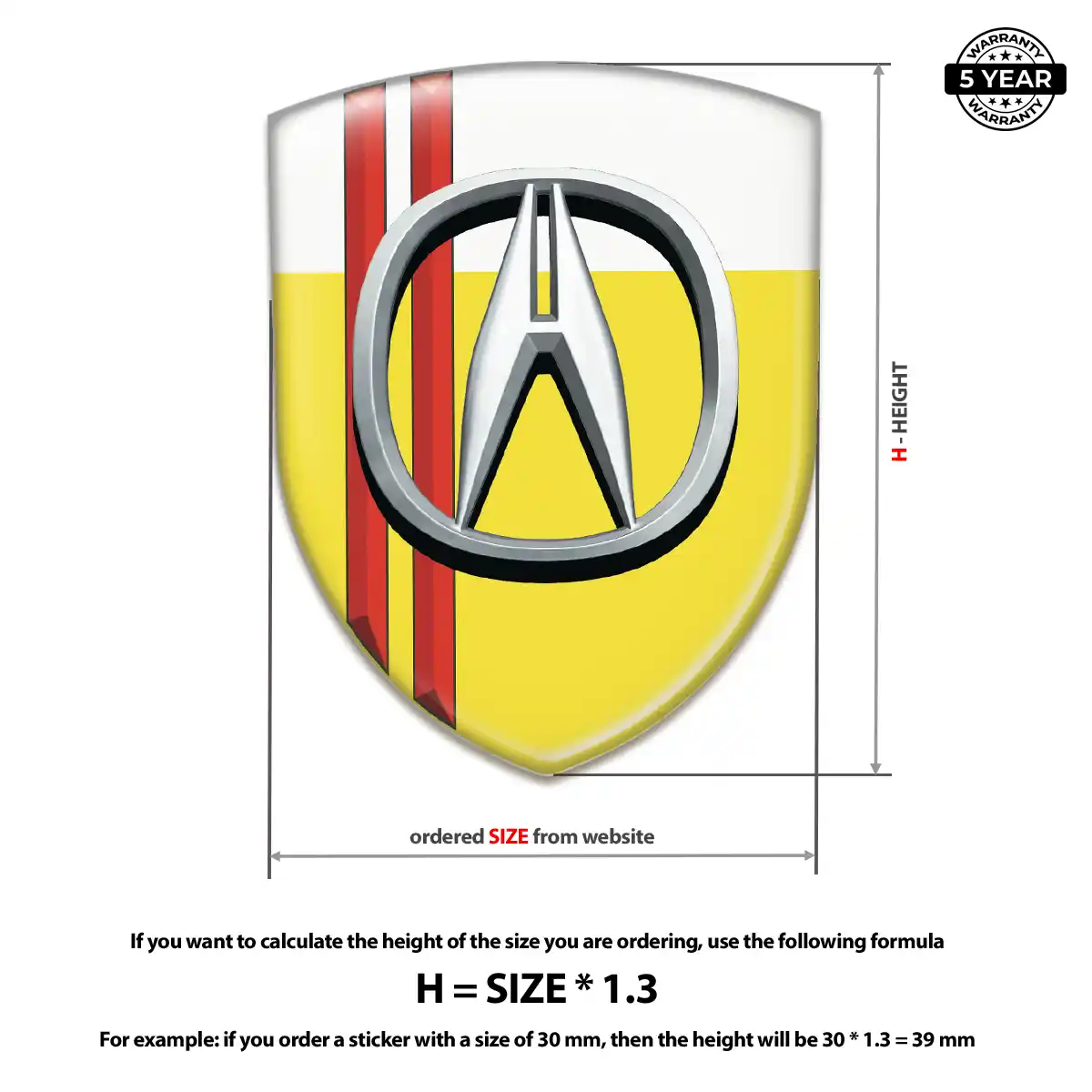 Acura Emblem Logo Elite Edition