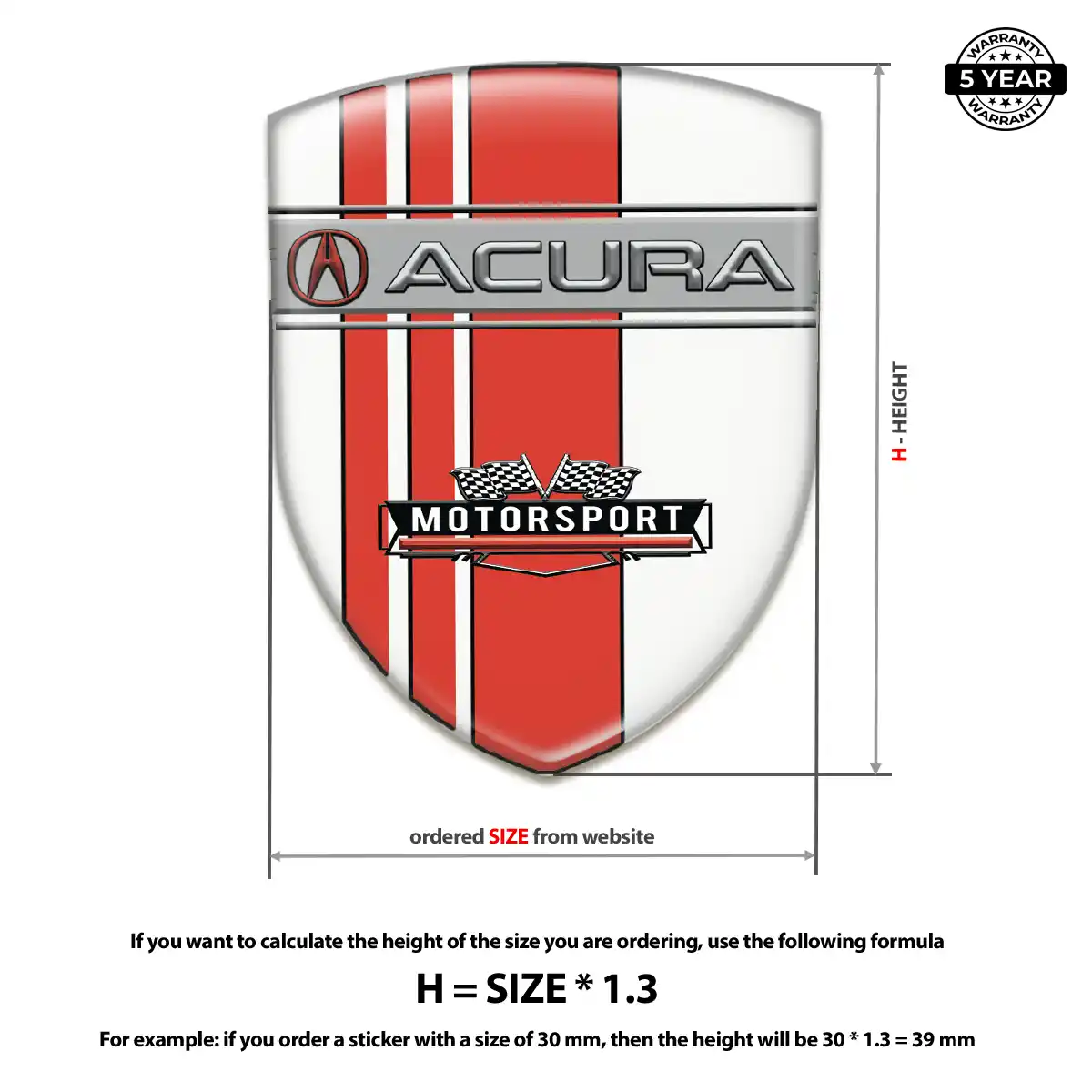 Acura Emblem Logo Exclusive Series