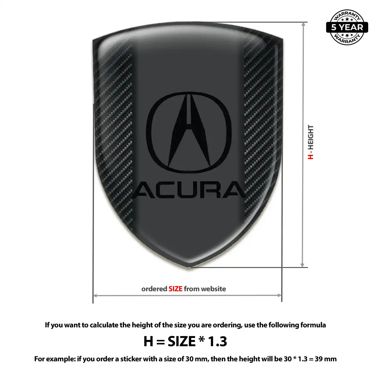 Acura Emblem Prestige Line