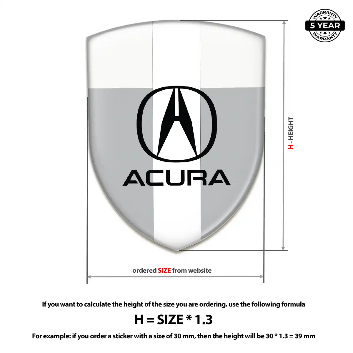 Acura Emblem Prime Quality