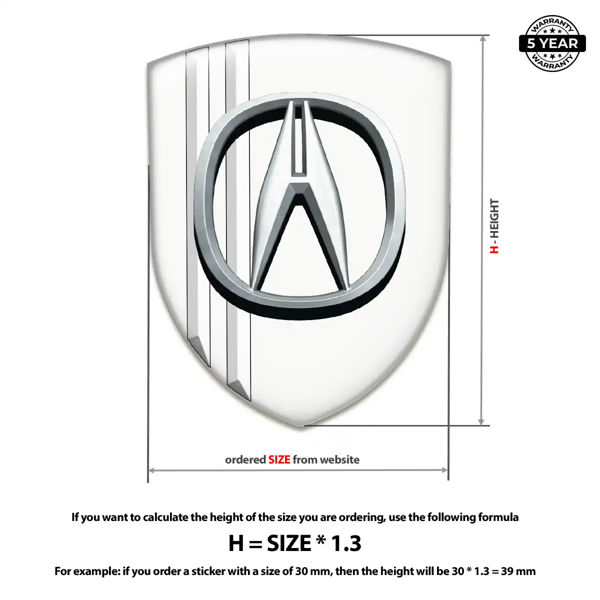 Acura Emblem Refined Design