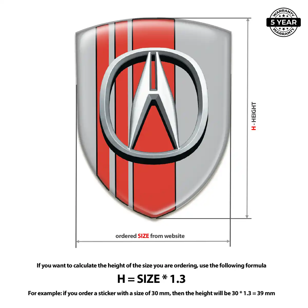 Acura Emblem Shield Exclusive Series