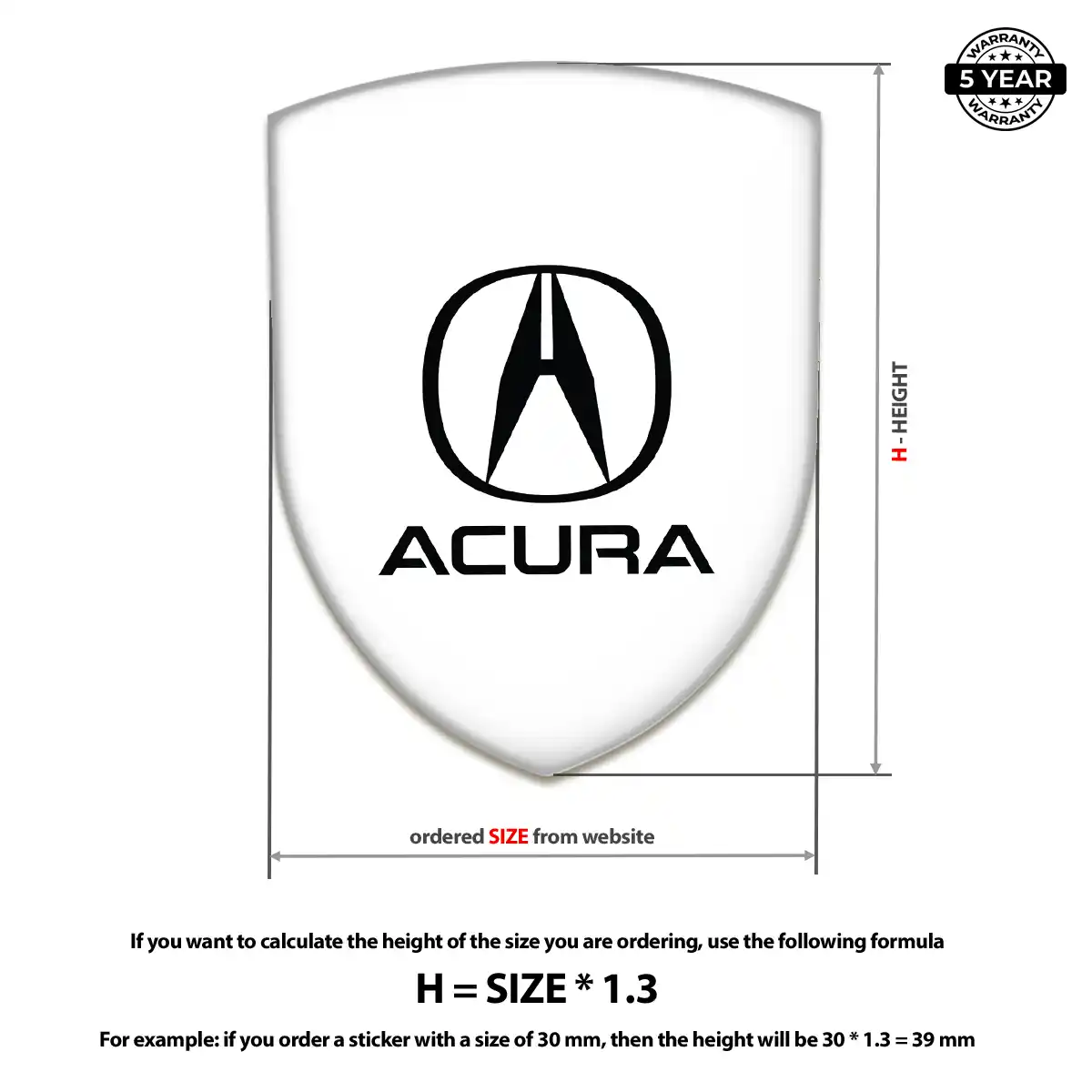 Acura Emblem Signature Grade