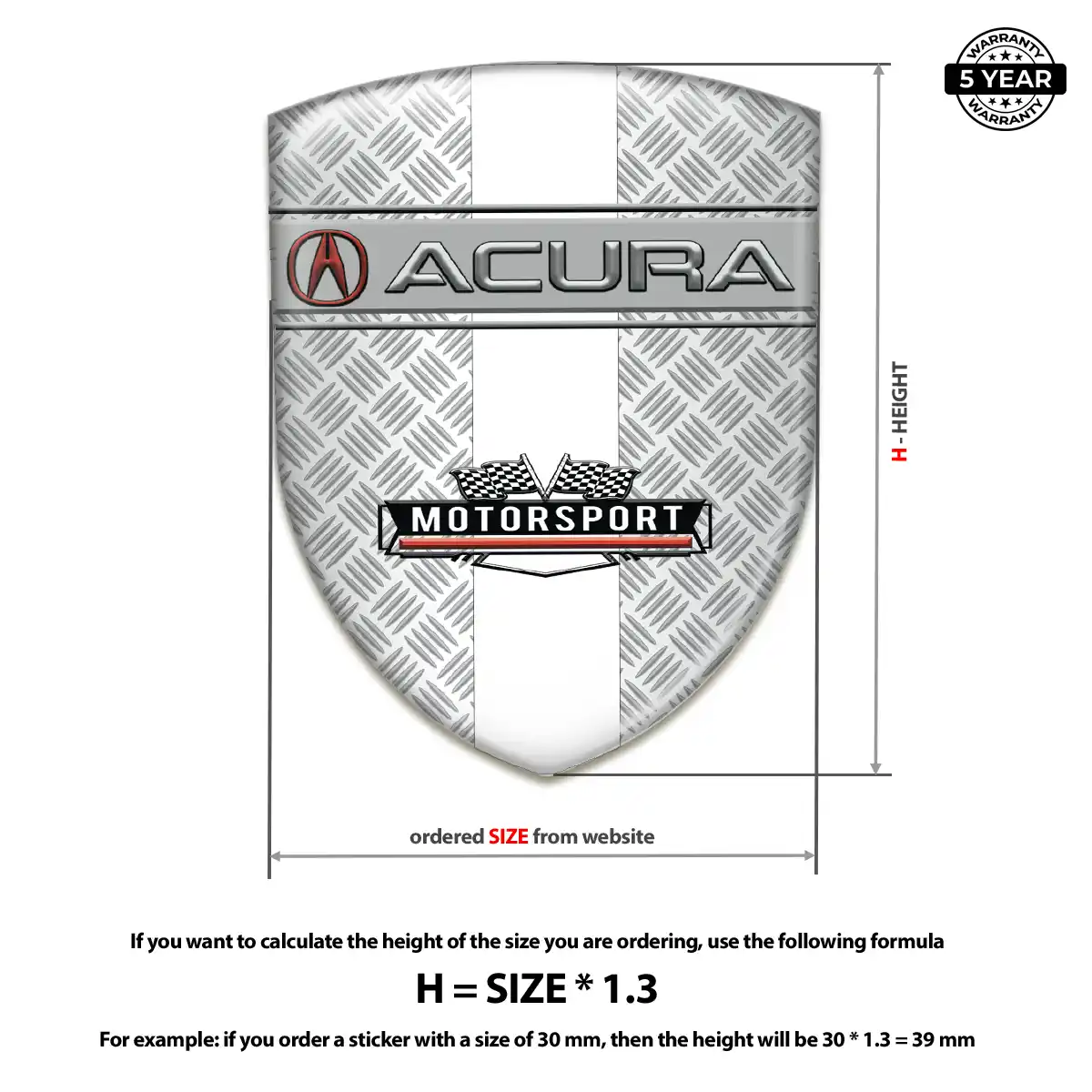 Acura Emblem Silicone Elite Finish
