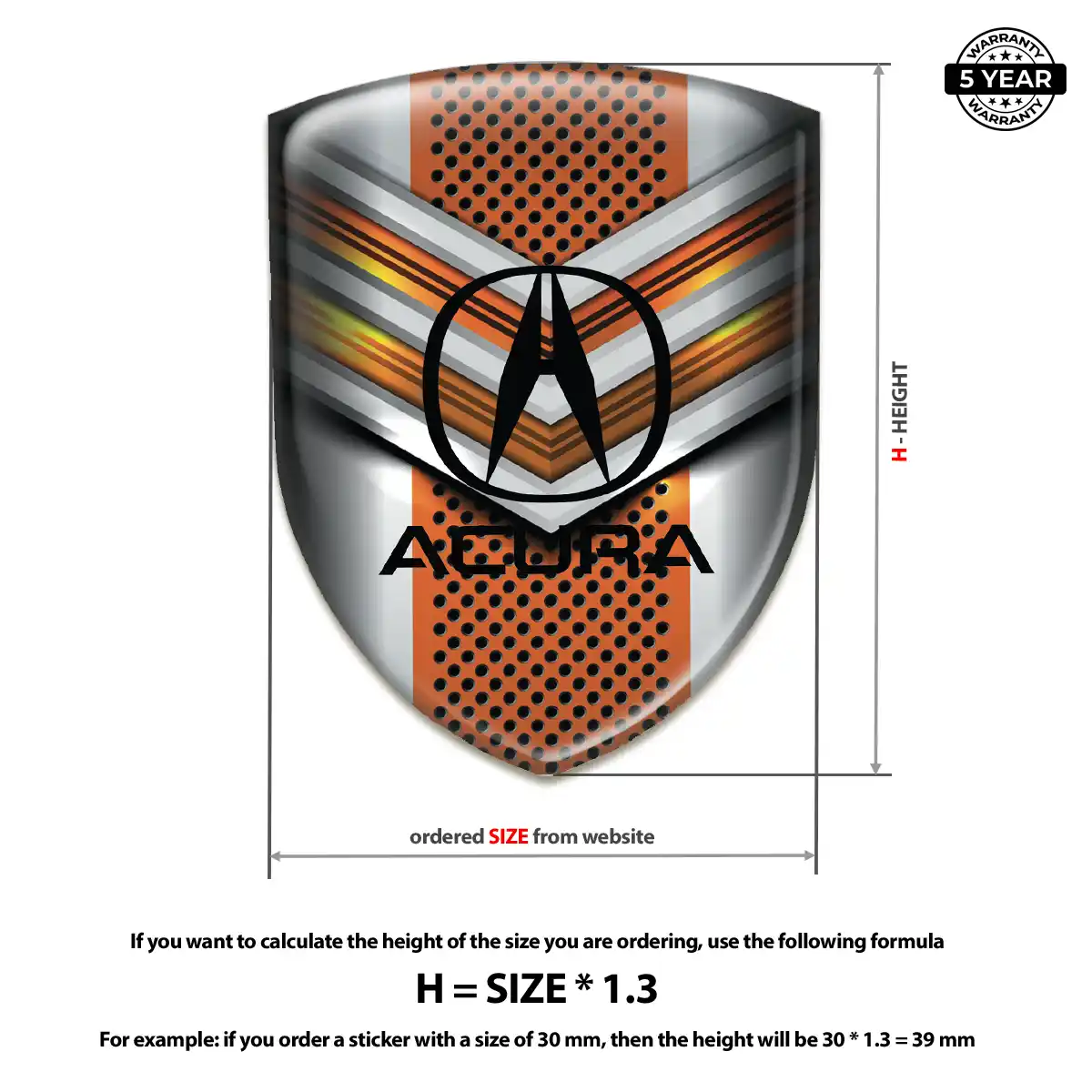 Acura Emblem Silicone Noble Edition