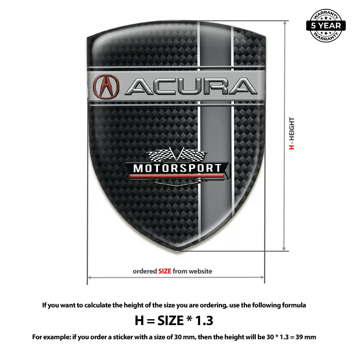 Acura Emblem Silicone Prestige Line