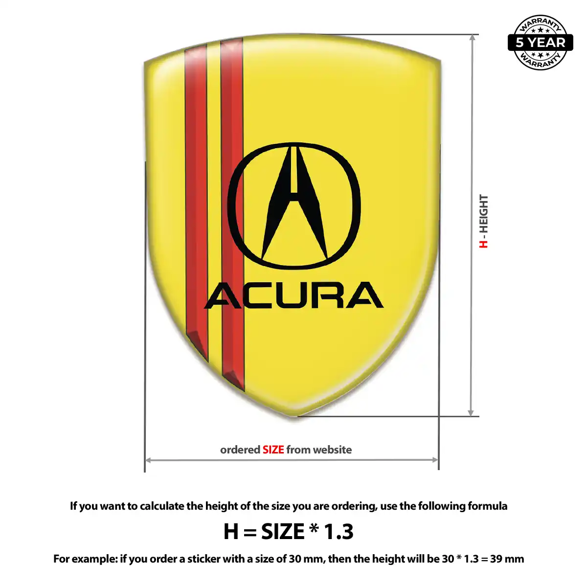 Acura Emblem Silicone Refined Design