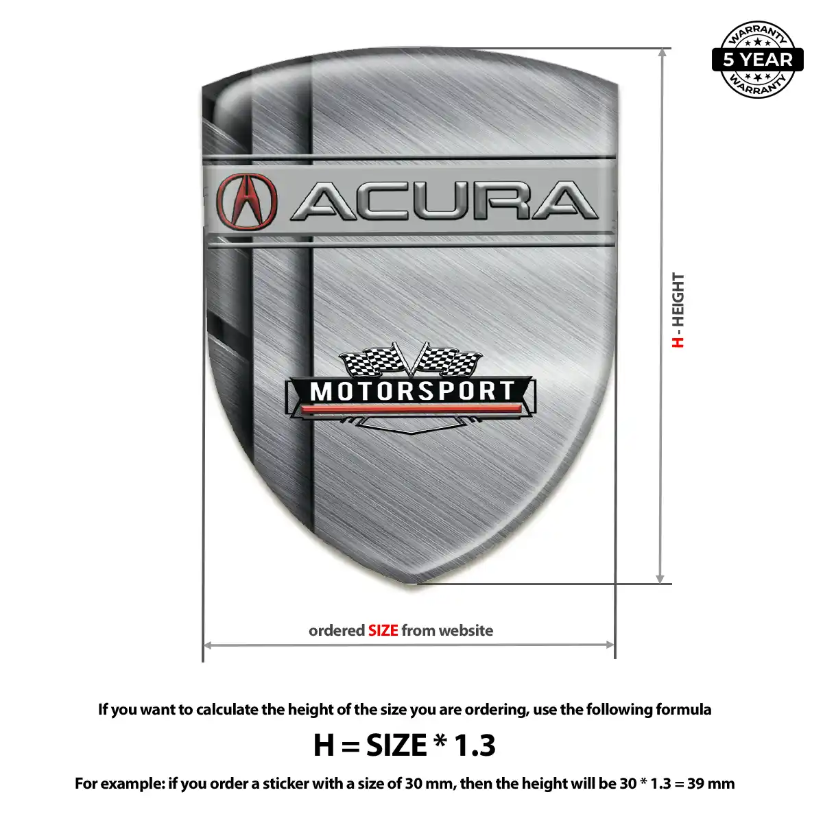 Acura Emblem Silicone Sleek Style