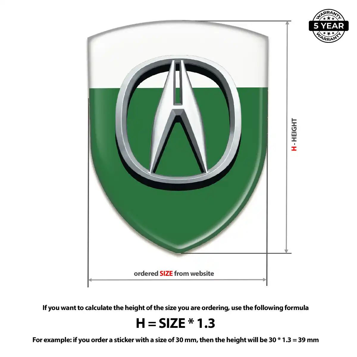 Acura Emblem Sleek Style