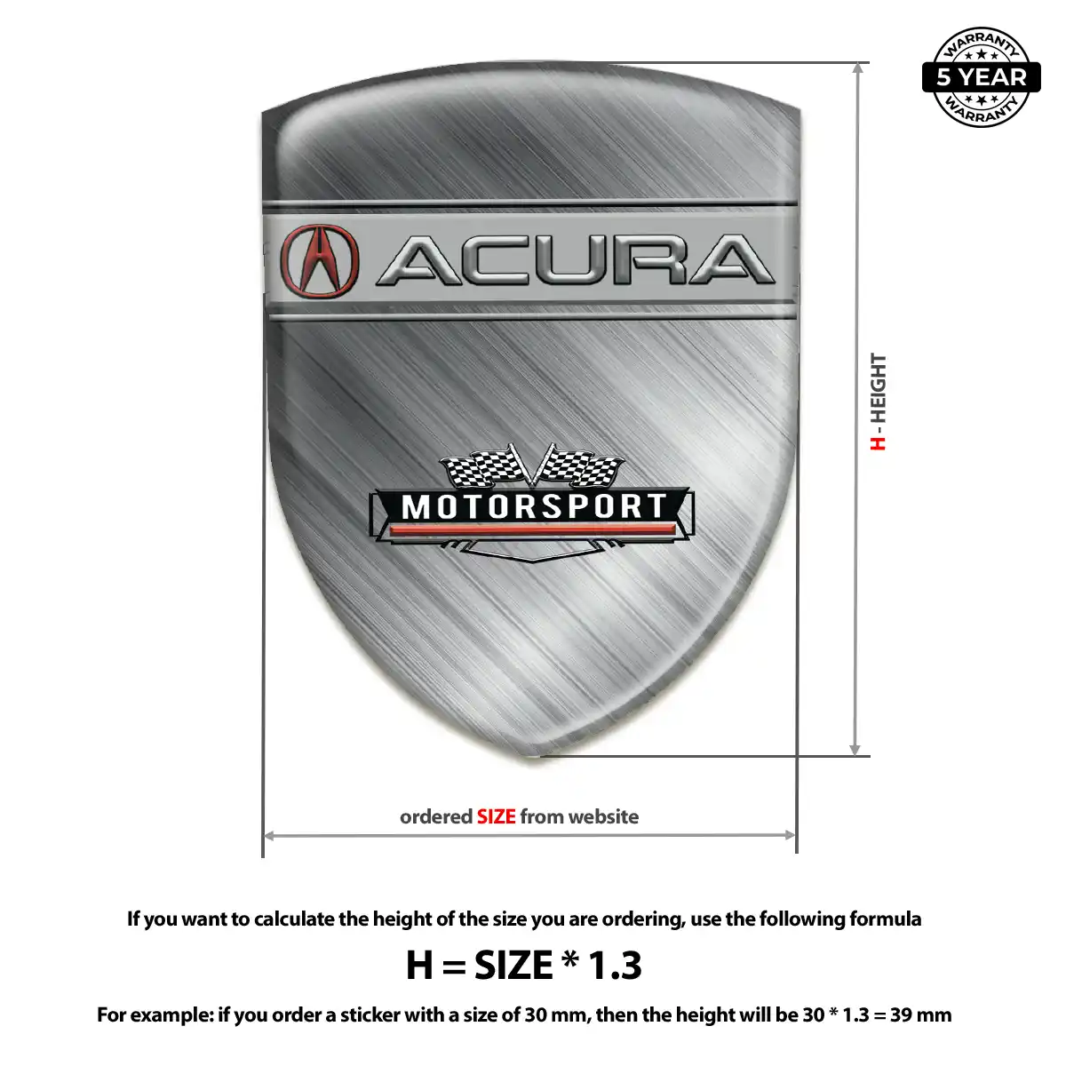 Acura Emblem Superior Craft