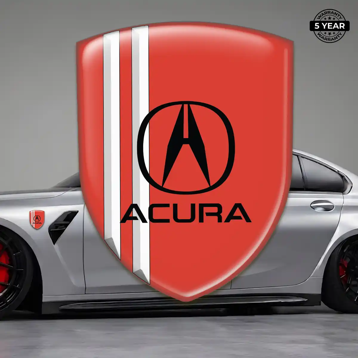 Acura Gel Badge Sticker Elite Finish