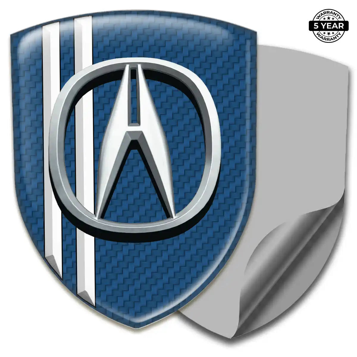 Acura Gel Badge Sticker Refined Design