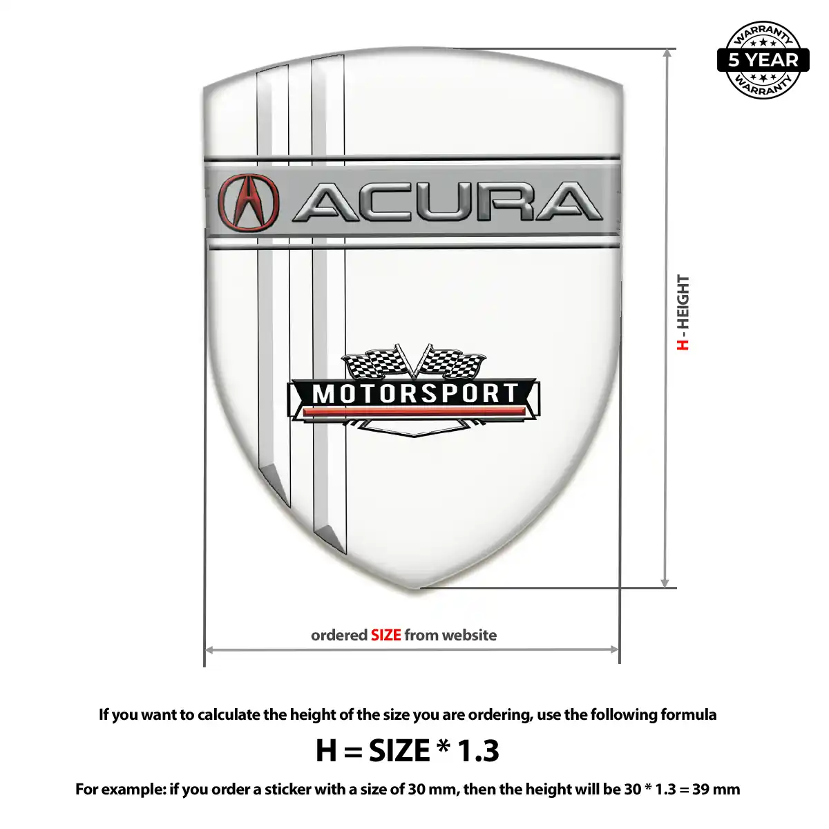 Acura Logo Badge Deluxe Edition