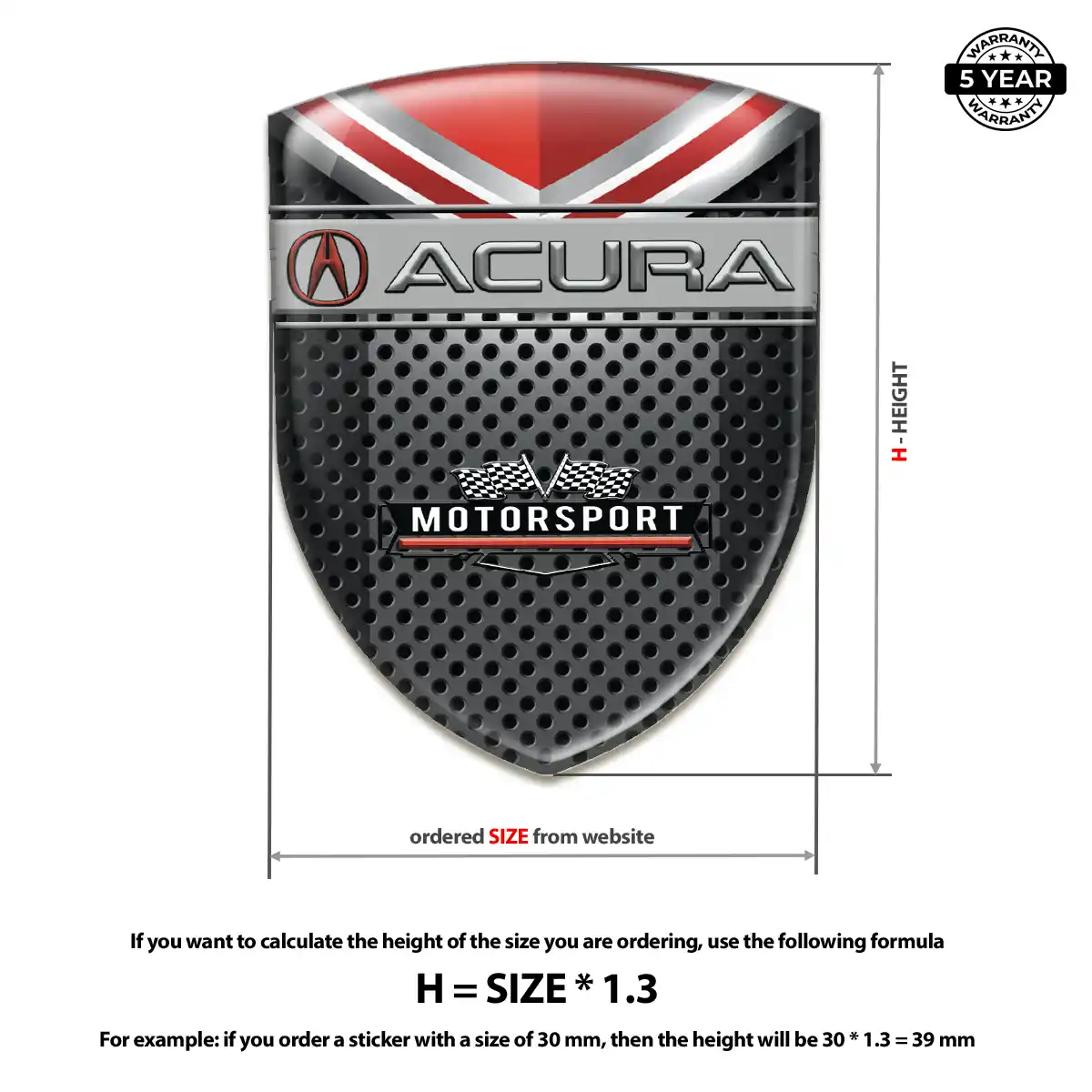 Acura Logo Badge Elite Edition
