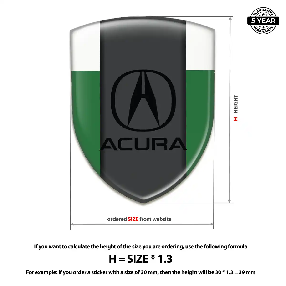 Acura Logo Badge Noble Edition