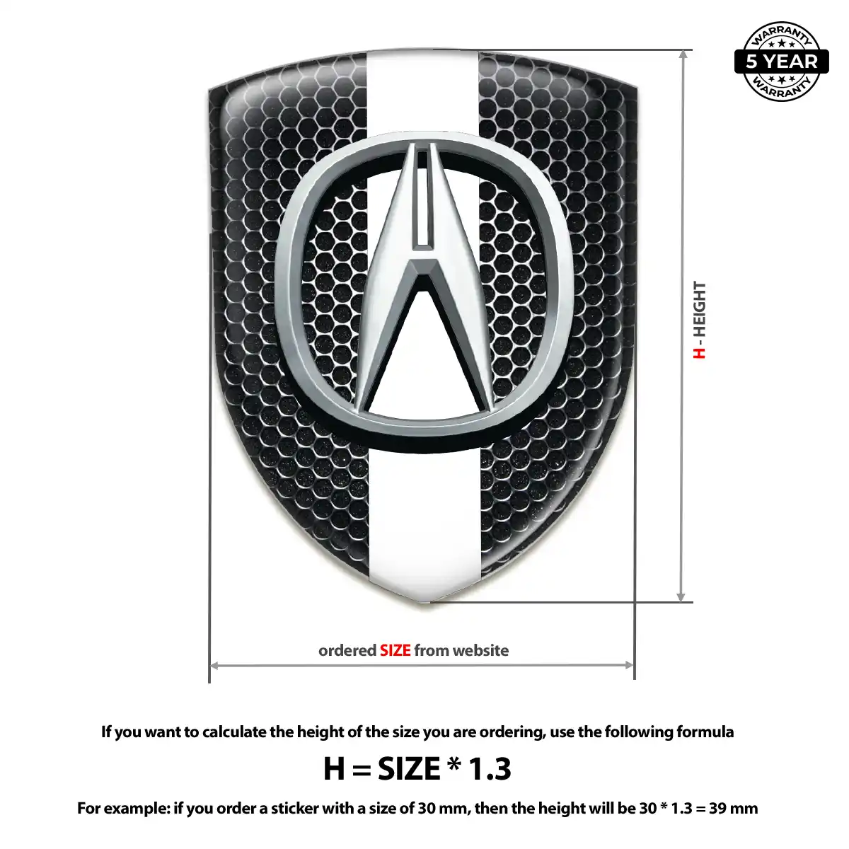 Acura Logo Badge Opulent Line