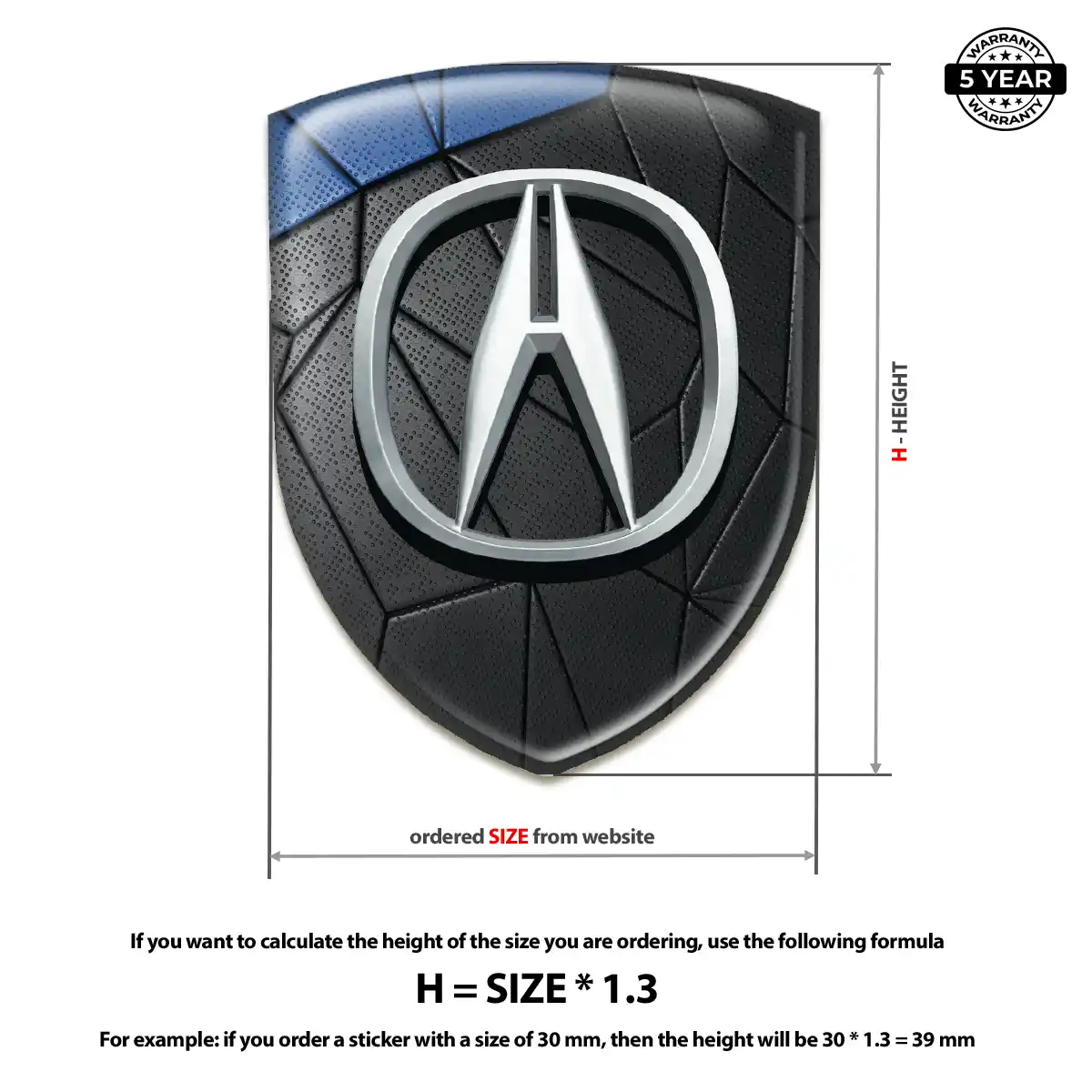 Acura Logo Badge Prestige Line