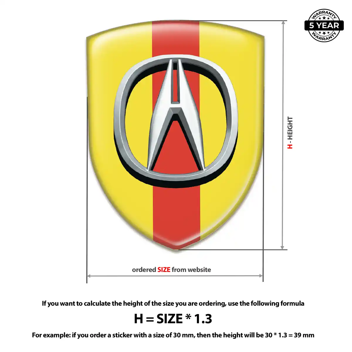Acura Logo Badge Prime Quality