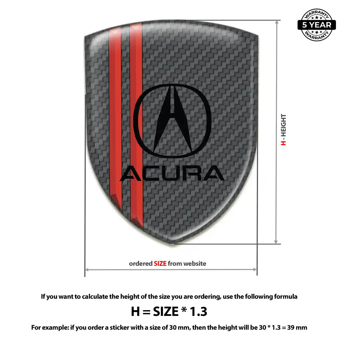 Acura Logo Badge Refined Design