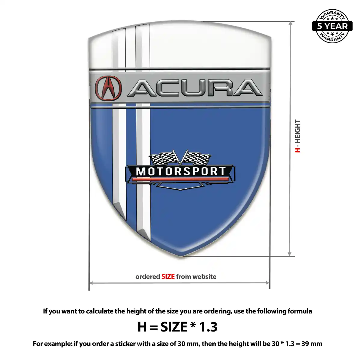 Acura Logo Badge Signature Grade