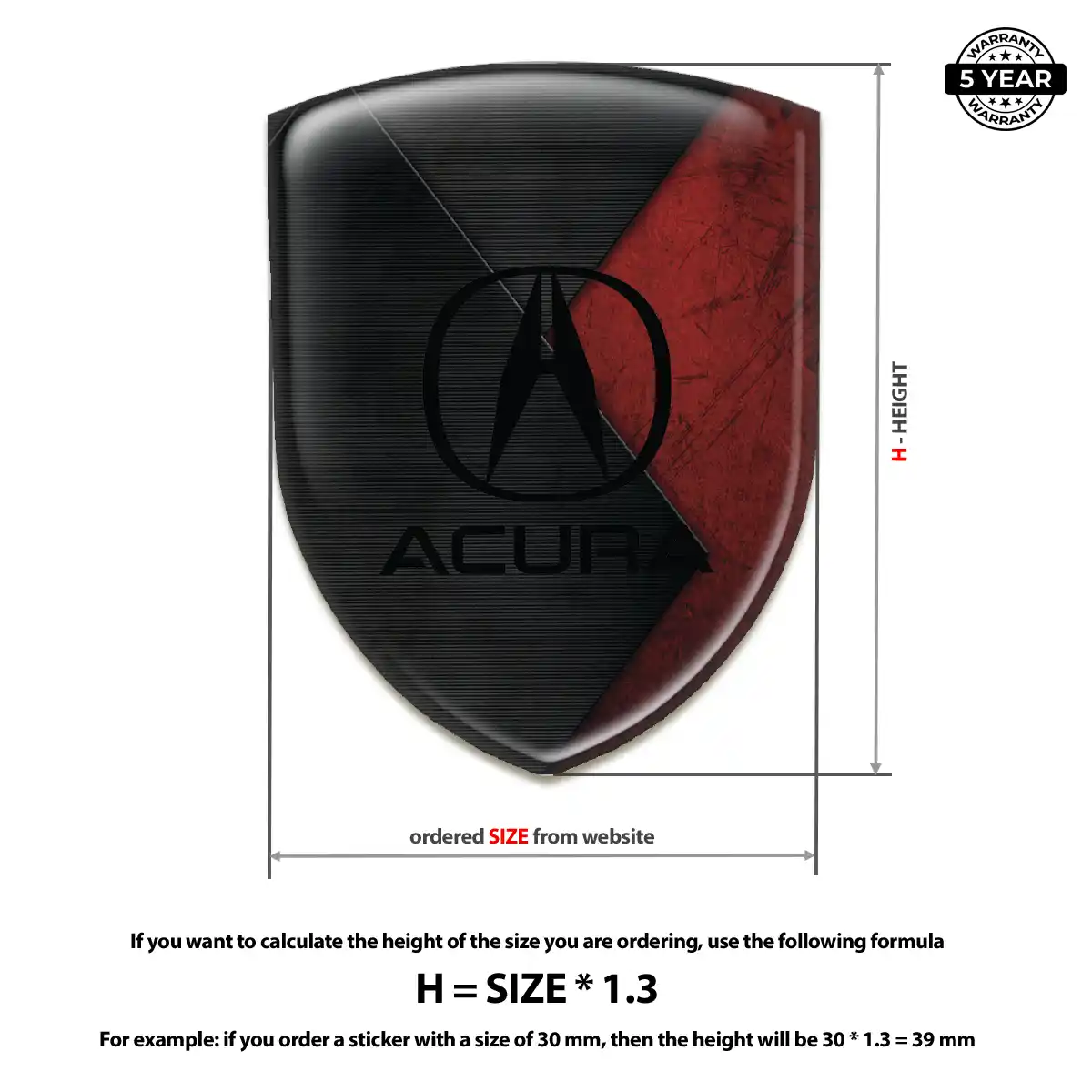 Acura Logo Badge Superior Craft