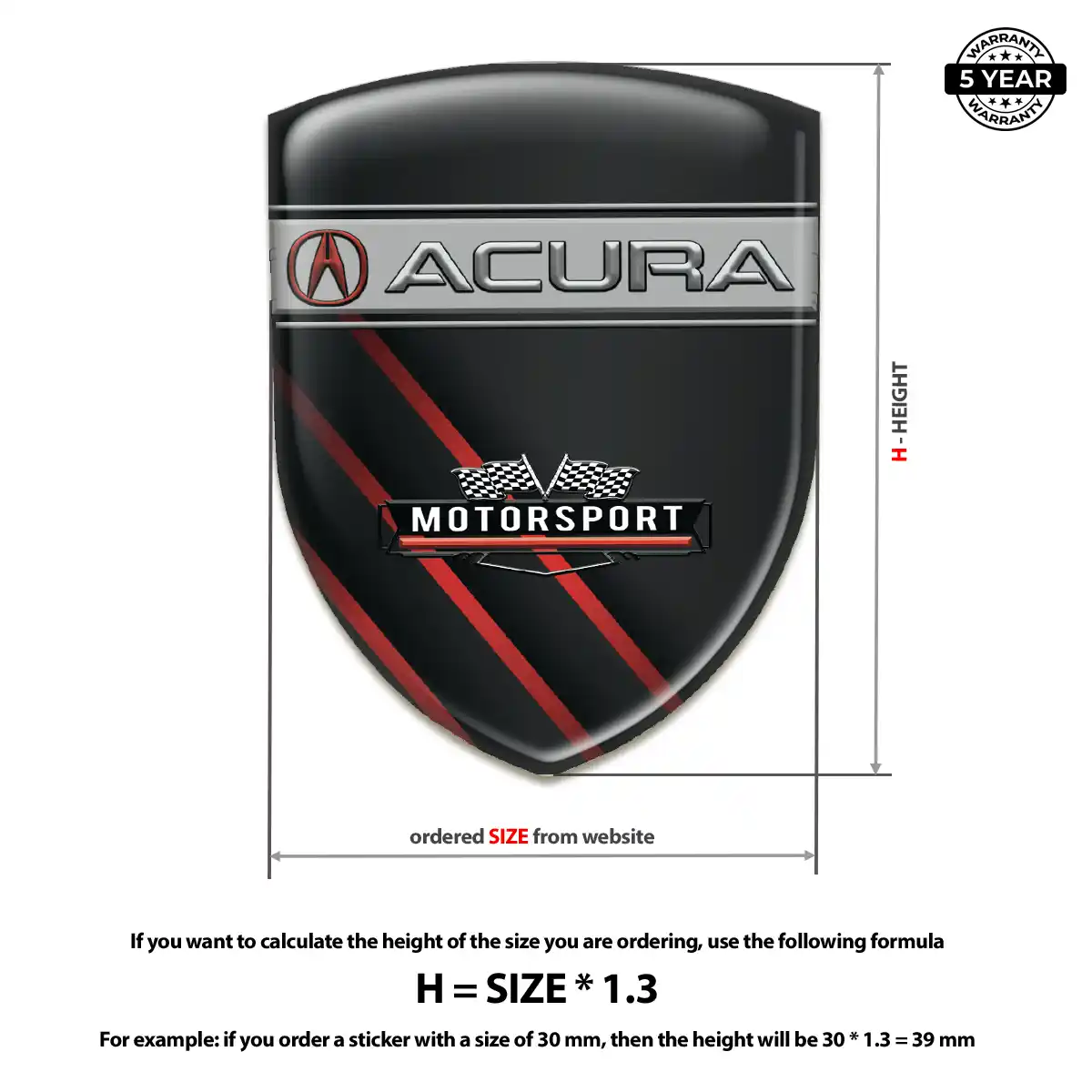 Acura Logo Emblem Deluxe Edition