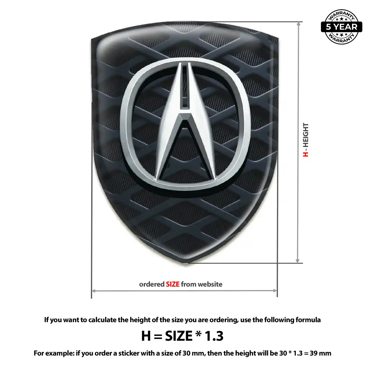 Acura Logo Emblem Exclusive Series