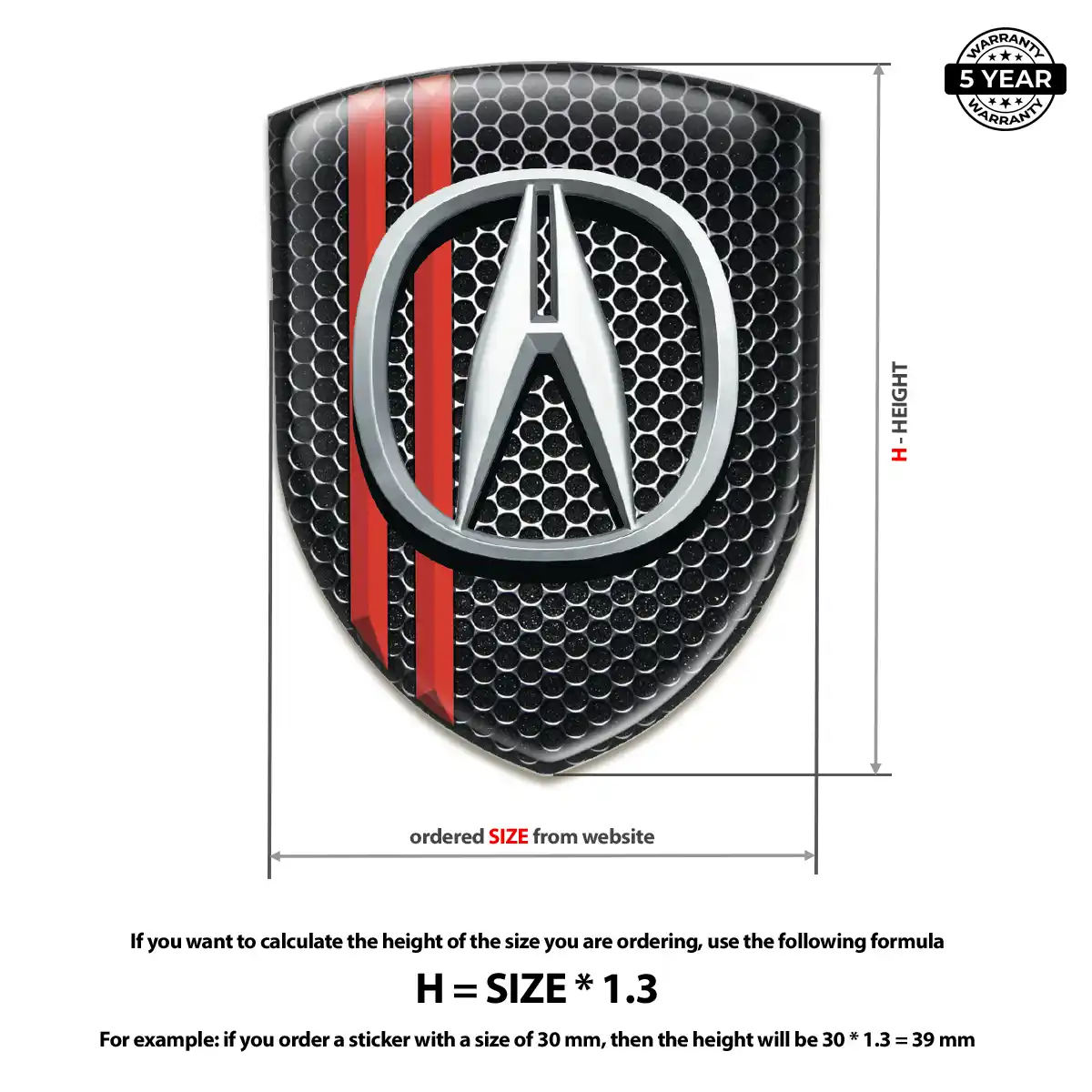 Acura Logo Emblem Prime Quality