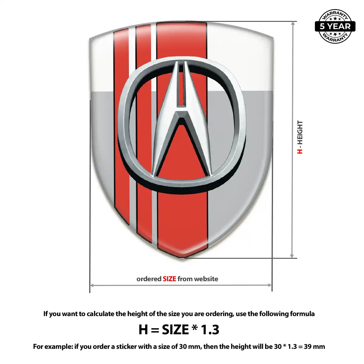 Acura Logo Sticker Sleek Style