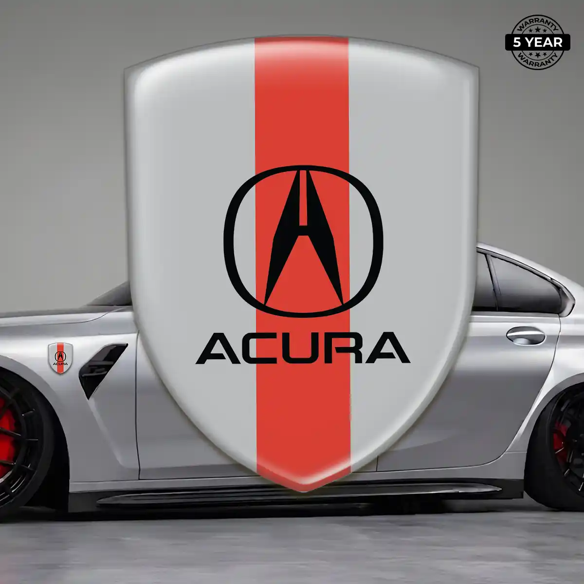 Acura Polyurethane Domed Sticker Elite Finish