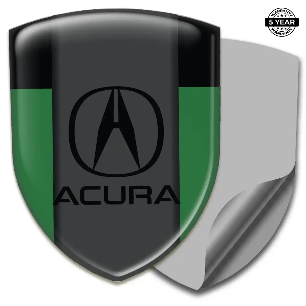 Acura Polyurethane Domed Sticker Refined Design