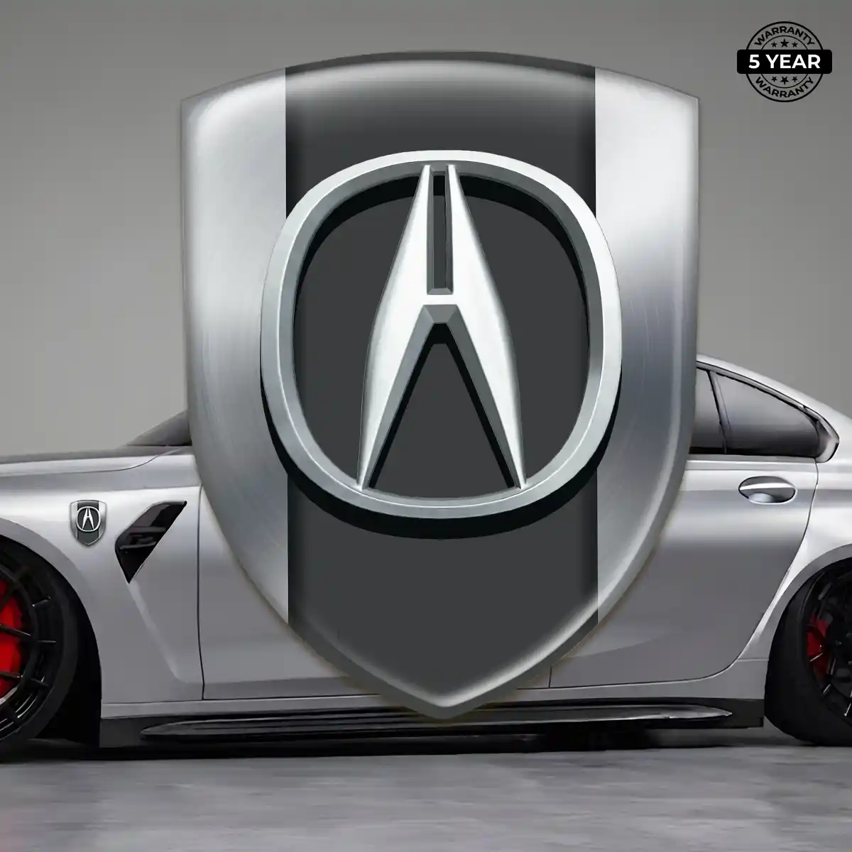 Acura Polyurethane Domed Sticker Sleek Style