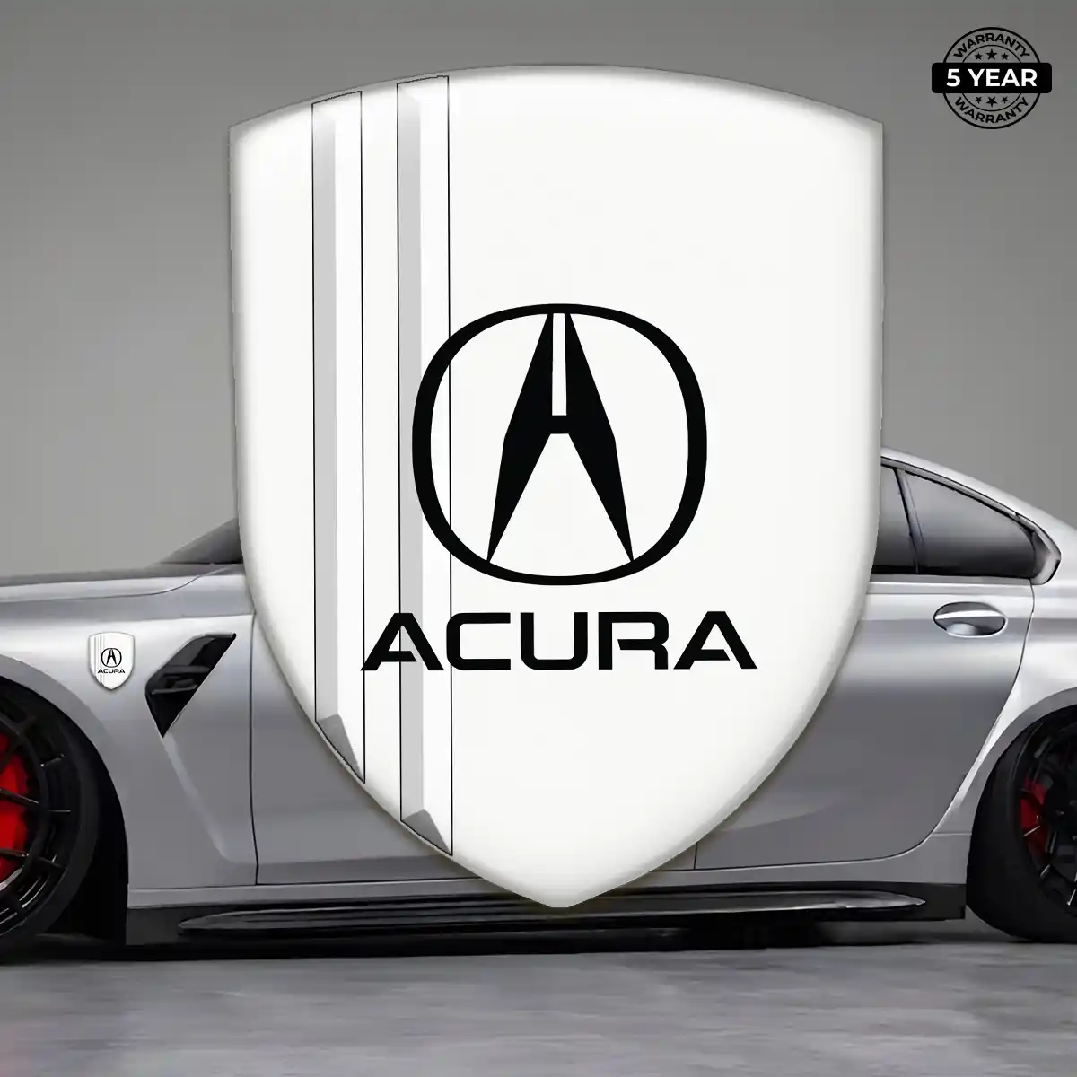 Acura Resin Domed Sticker Sleek Style
