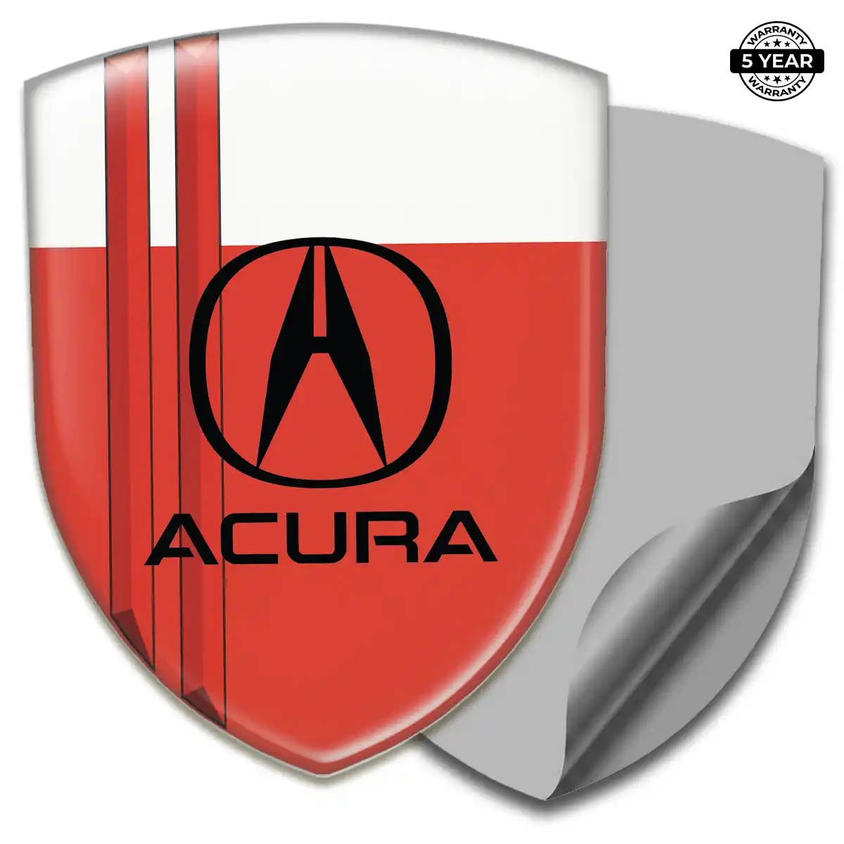 Acura Resin Emblem Sticker Sleek Style
