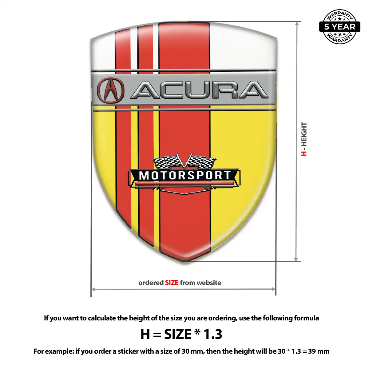 Acura Silicone Badge Opulent Line