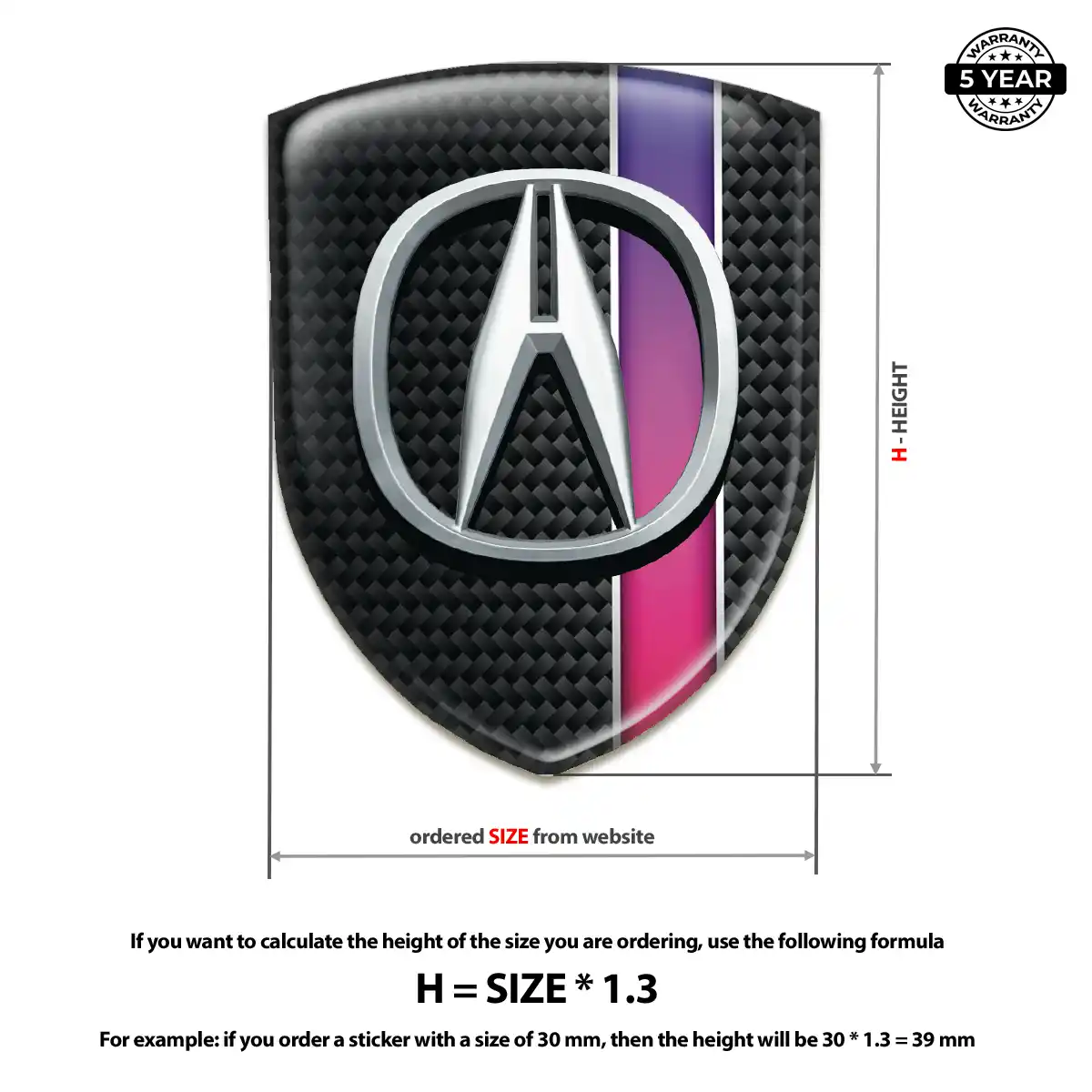 Acura Silicone Badge Signature Grade