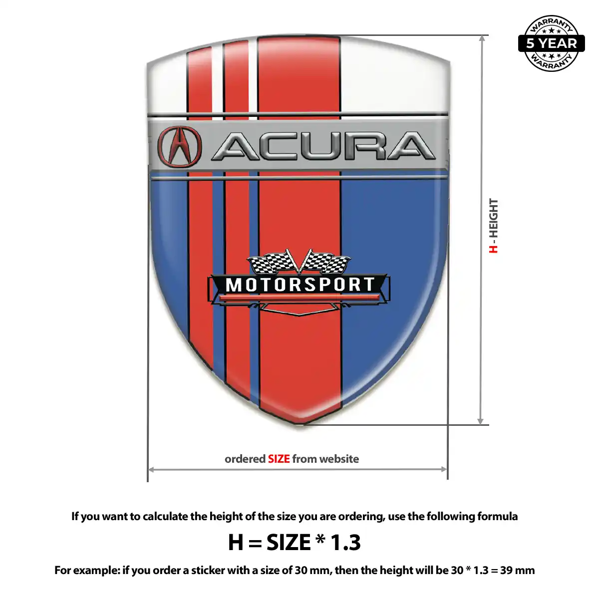 Acura Silicone Emblem Elite Edition