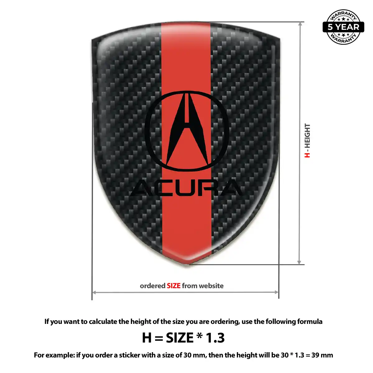Acura Silicone Emblem Exclusive Series