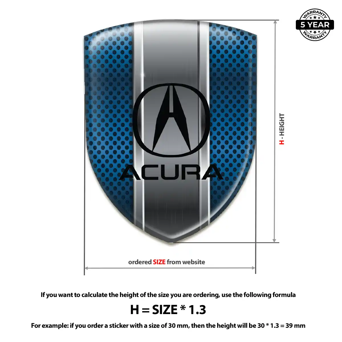 Acura Sticker Deluxe Edition