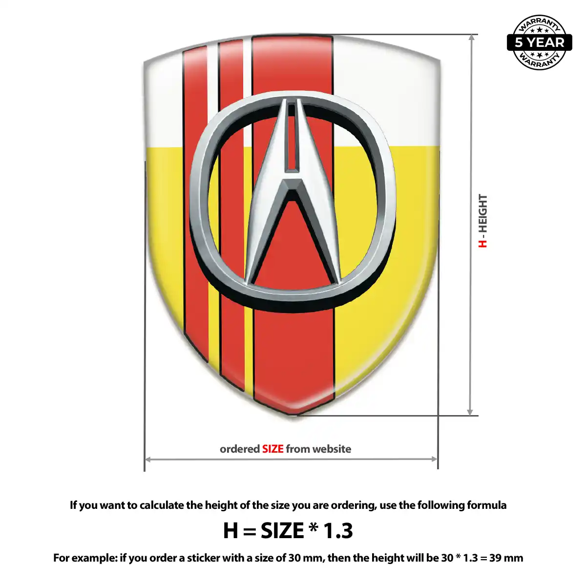 Acura Sticker Elite Edition