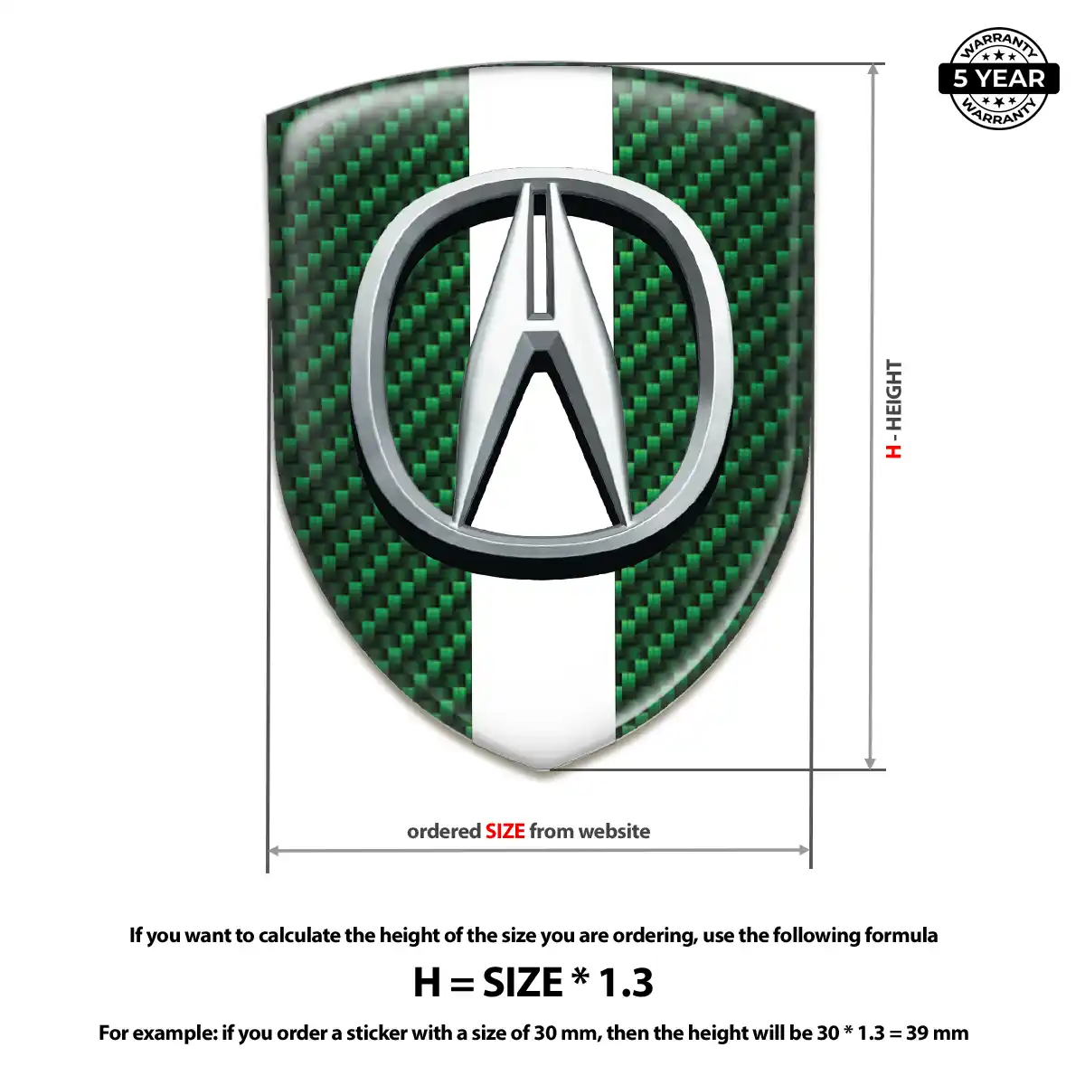 Acura Sticker Exclusive Series