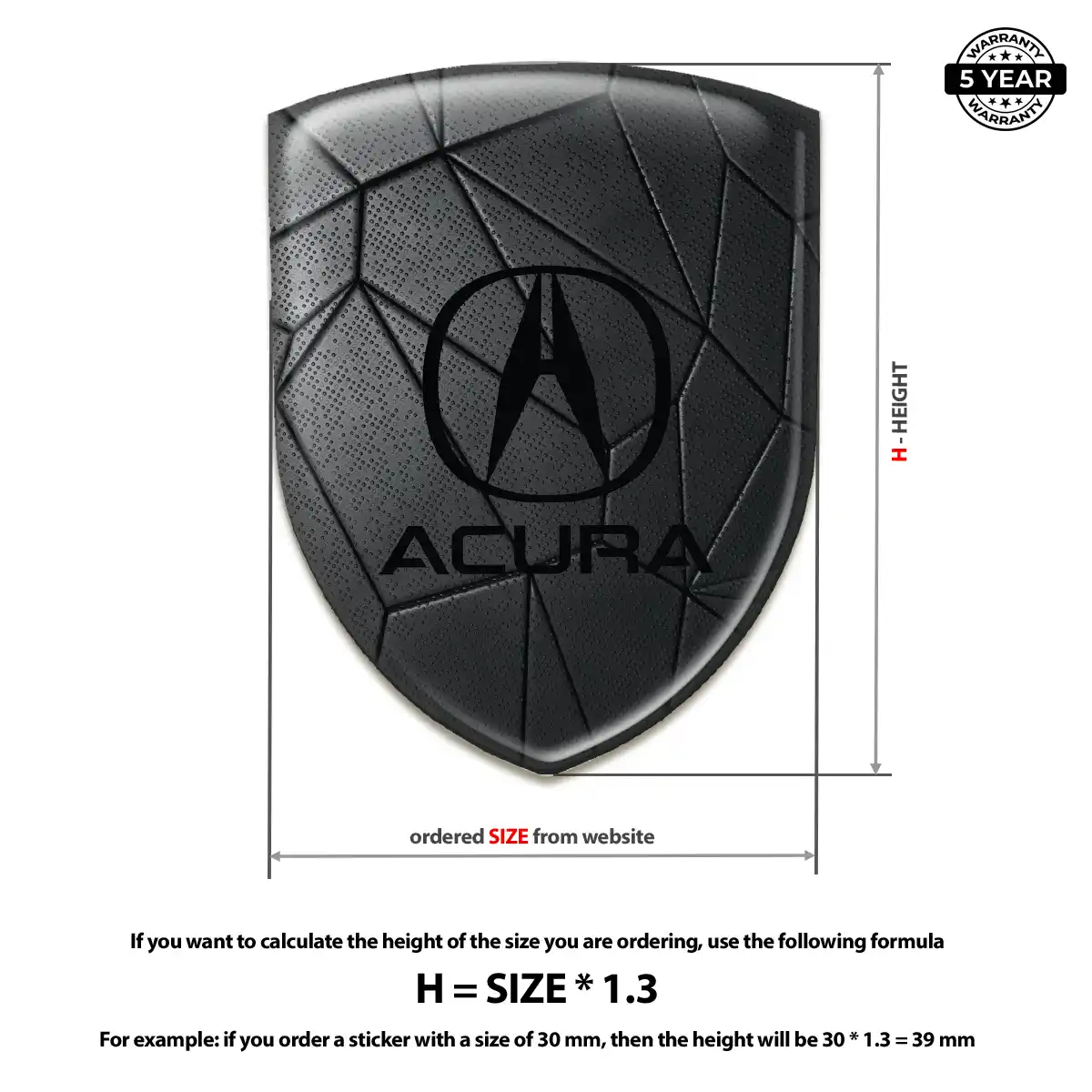 Acura Sticker Prestige Line