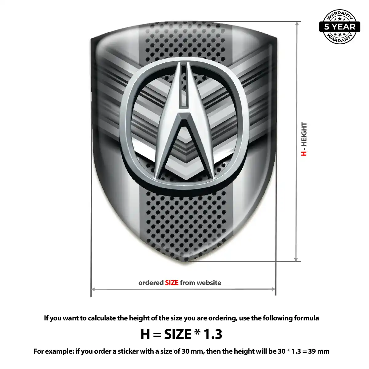 Acura Sticker Superior Craft