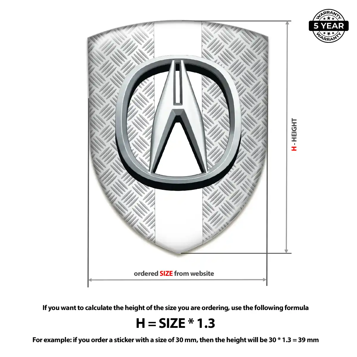 Acura Vehicle Logo Sticker Elite Edition