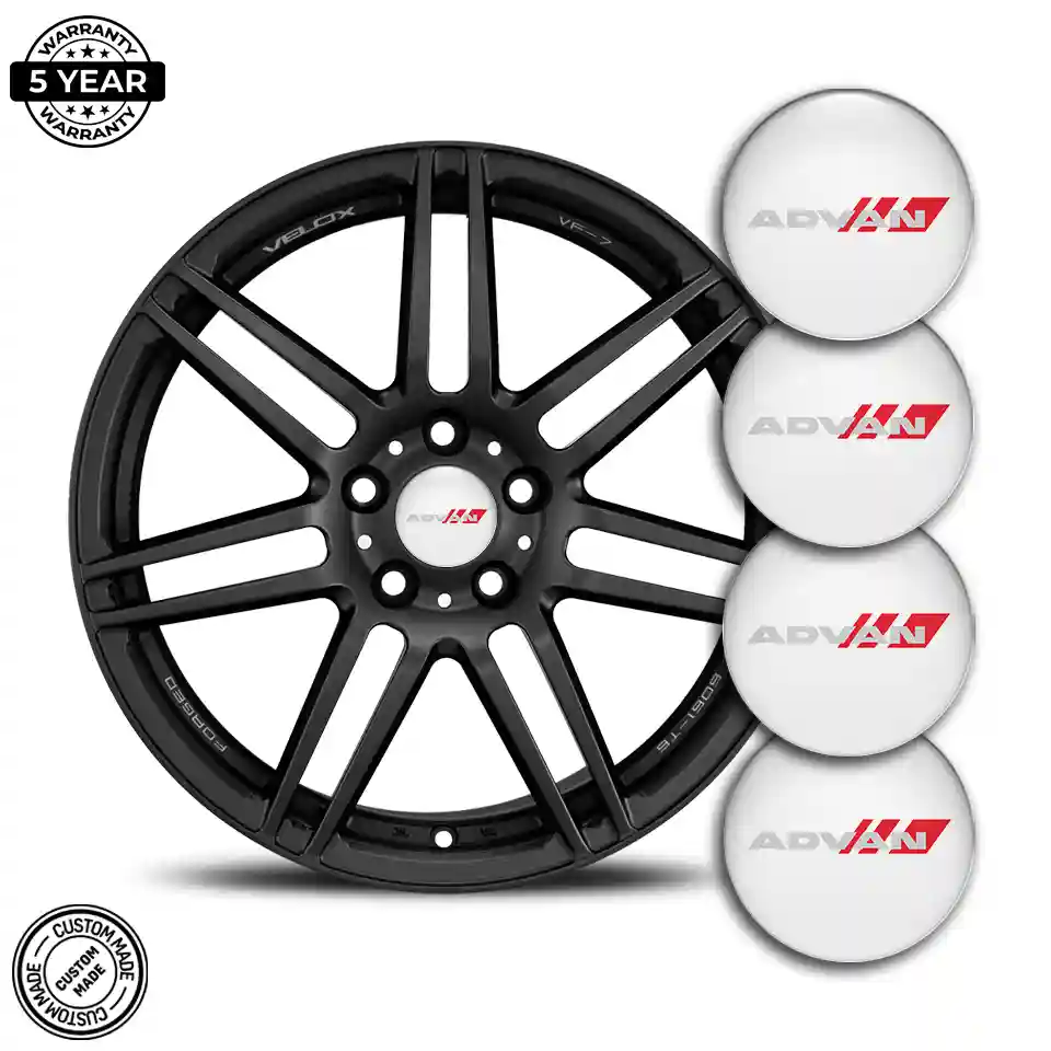 Advan Emblem Center Hub Cap Self-Adhesive Stylish Design