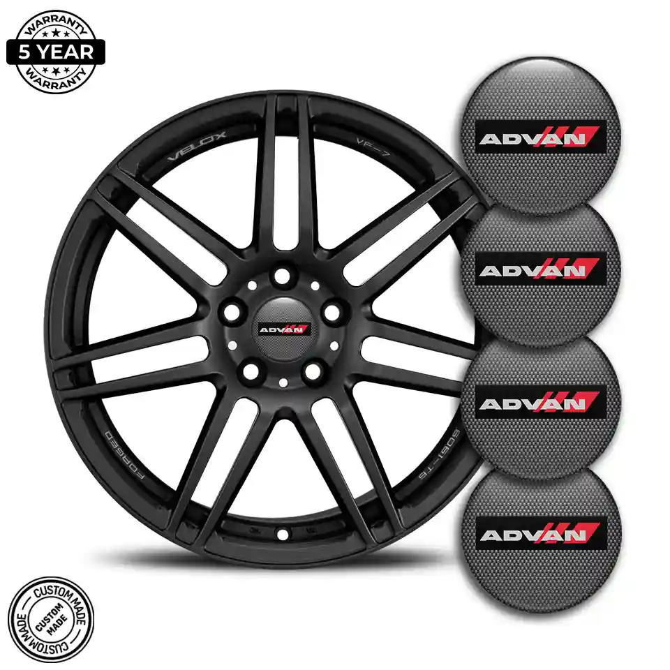 Advan Wheel Emblem Self-Adhesive Premium Quality