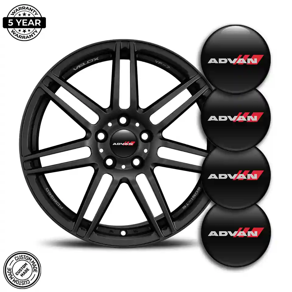 Advan Wheel Emblems Stylish Design