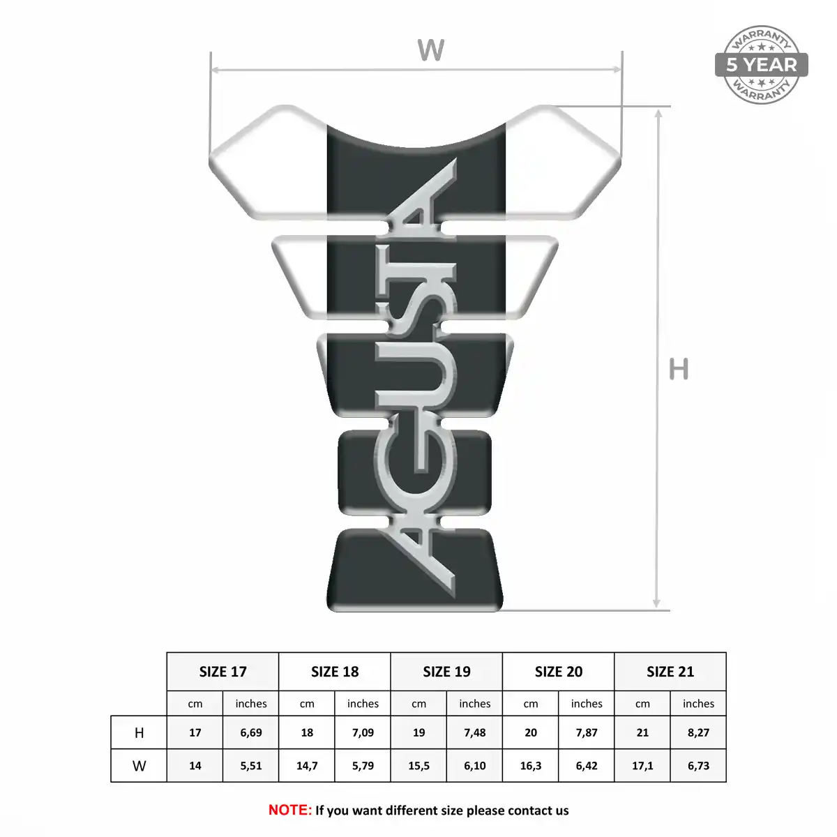 Agusta Bike Tank Protector Refined Design