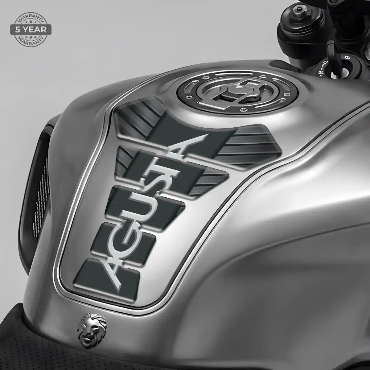 Agusta Domed Tank Sticker Elite Finish