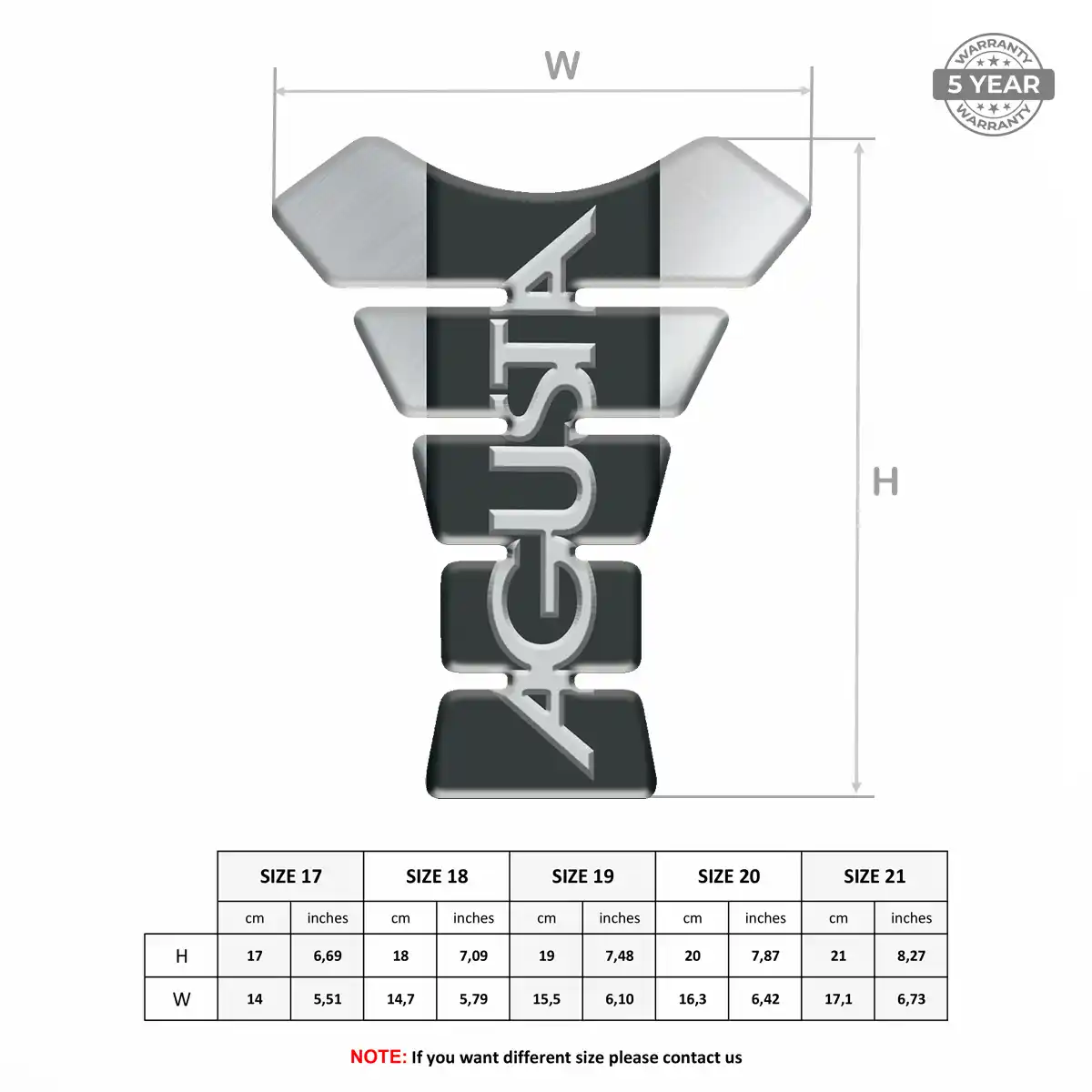Agusta Domed Tank Sticker Superior Craft